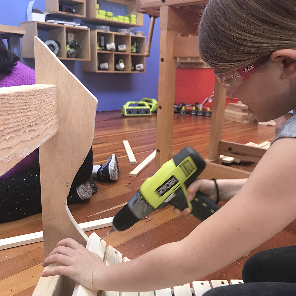 Carpentry Woodworking Girls Garage