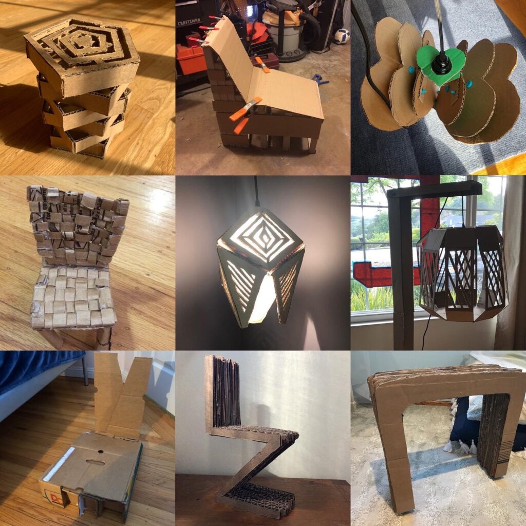 cardboard projects from advanced design/build