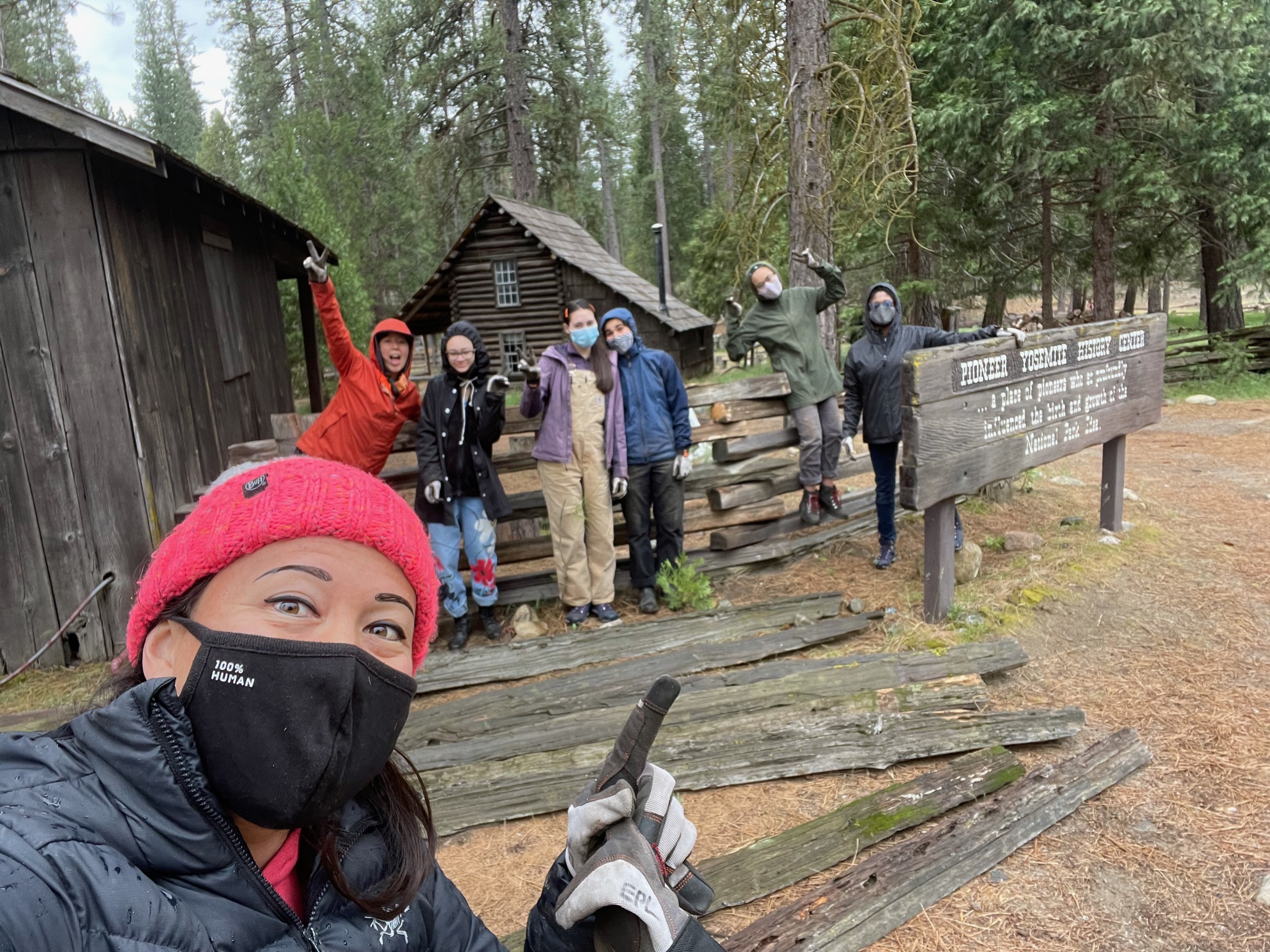 Girls Garage crew at Yosemite National Park