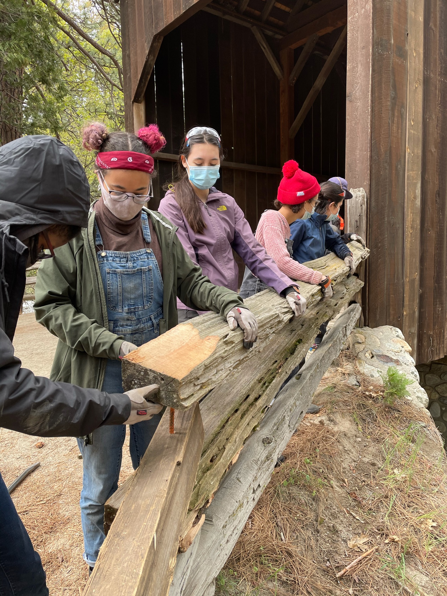 Girls Garage teens rebuild fence in Yosemite National Park