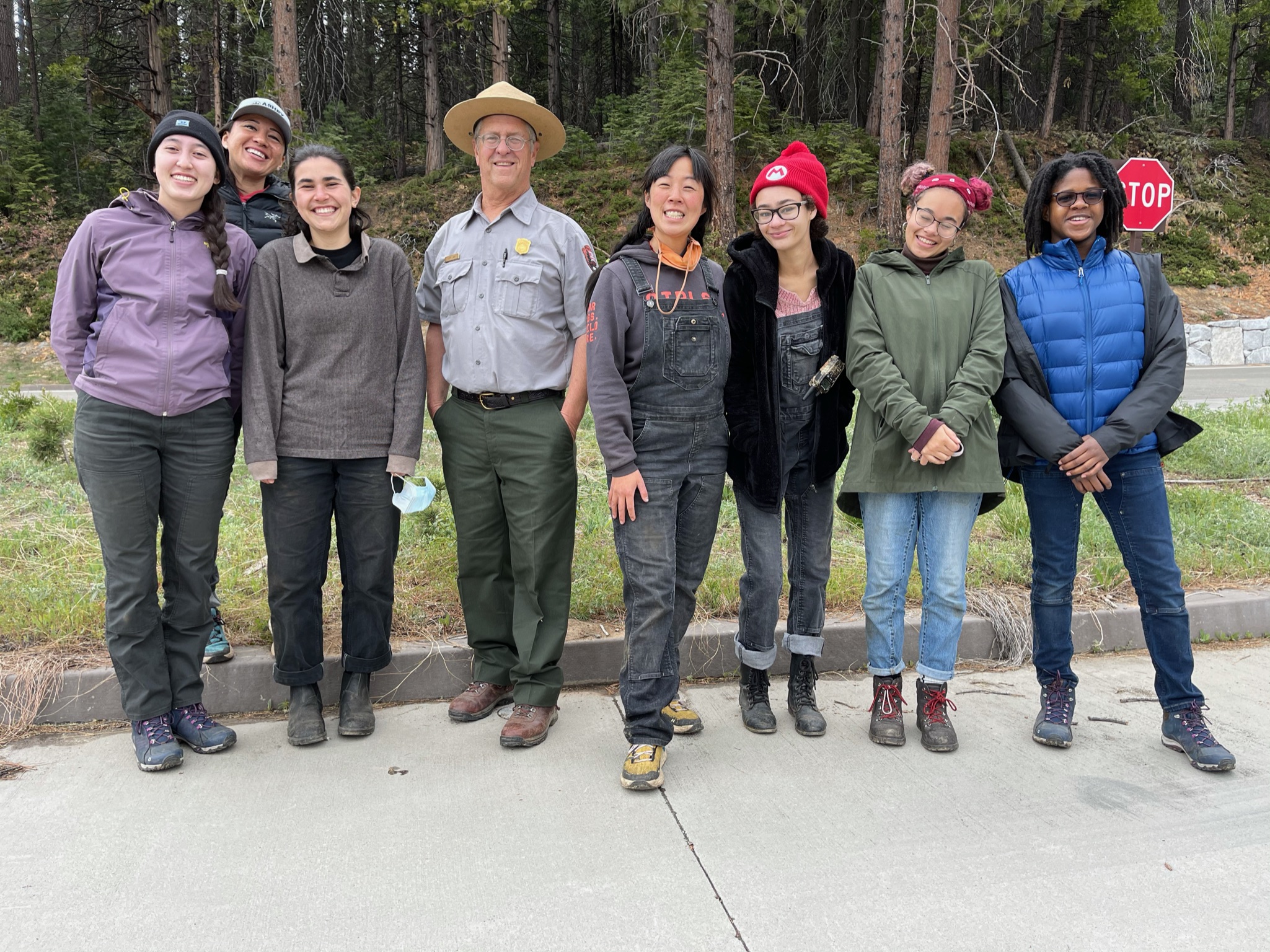 Girls Garage crew at Yosemite National Park