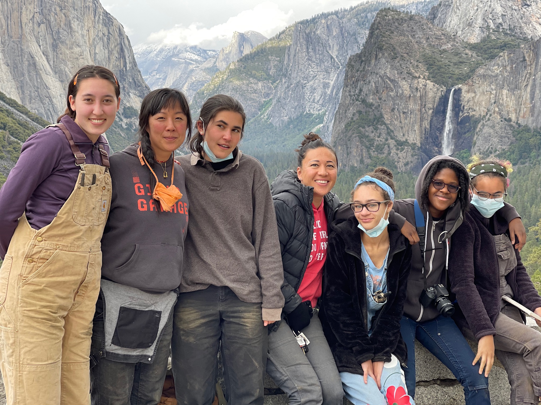 Girls Garage at Yosemite National Park