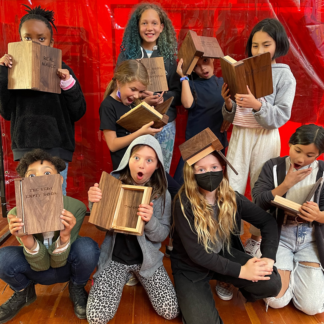 Girls Garage students create secret book boxes