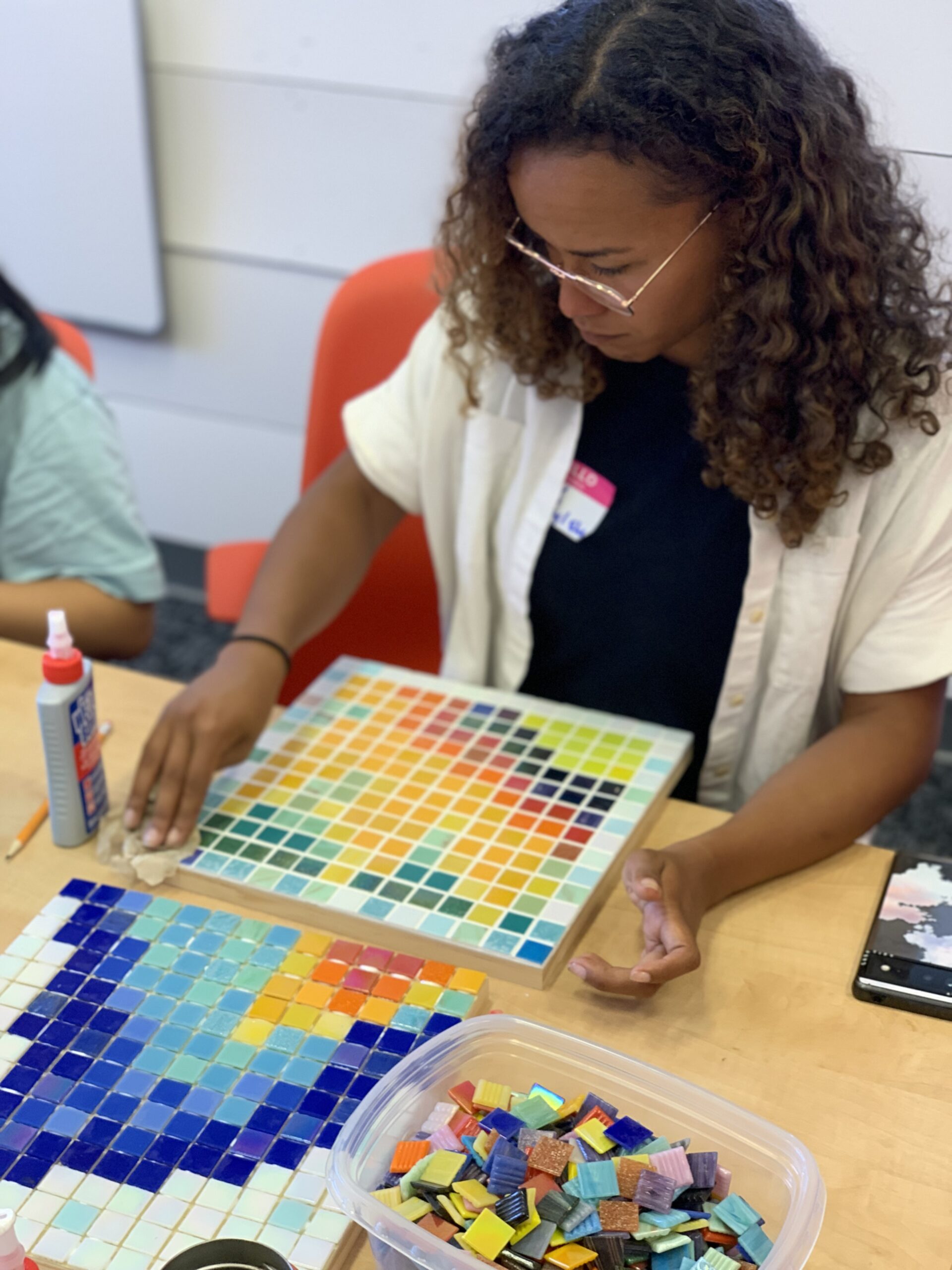 Mosaic project at Girls Garage