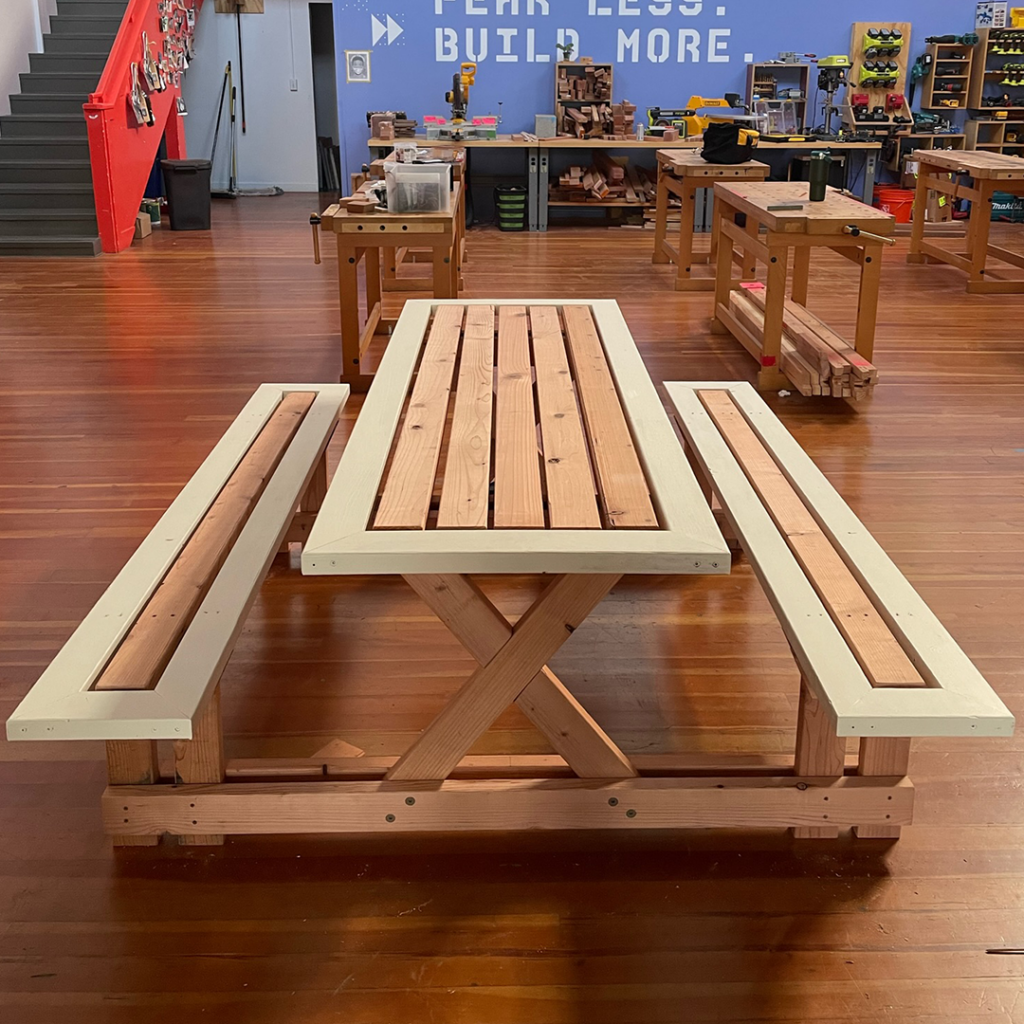 Picnic Table Benches – Girls Garage